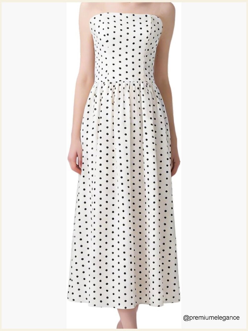 Flared A-Line Midi Dress with Removable Straps, Polyester, Casual Party Wear